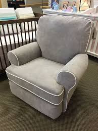 Tryp Swivel Recliner With Special Cording In Gravel 23243 And White 21307 Swivel Recliner