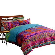 Mainstays gypsy medallion complete bedding set including sheet set: Tealp Bohemian Duvet Covers Gypsy Bedding Sets With Zipper Closure Twin 1 Duvet Cover 2 Shams Wantitall