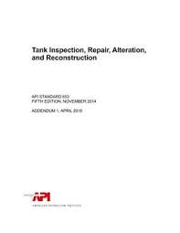A catalog of api publications and materials is published annually and updated quarterly by api, 1220 l street, n.w., washington, d.c. Api Std 653