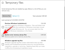 How To Remove System Error Memory Dump Files On Windows 10