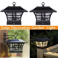 solar post cap lamp led solar decoration glass housing lamp garden led sconce wall light outdoor for tuin verl solar post caps outdoor wall lighting solar lamp