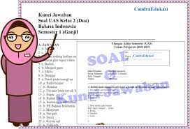 Check spelling or type a new query. Soal Uas Bahasa Indonesia Kelas 2 Sd Semester 1 Dan Kunci Jawaban