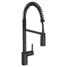 Lowe's canada reserves the right to cancel or withdraw any part of the offer due to unauthorized, altered, or ineligible use. Moen Align Collection Pulldown Kitchen Faucet Matte Black Lowe S Canada