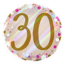 Happy congratulations to the 30th birthday. Buy Giant 30th Birthday Badge Pink For Gbp 0 99 Card Factory Uk