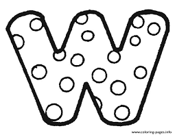 Allow her to add sparkles and glitter to make these letter w coloring pages free to print come alive. Bubble Letter W Coloring Pages Printable