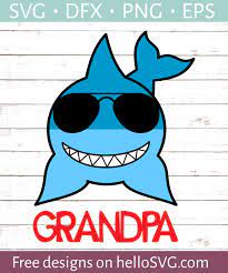 Download Grandpa Shark Svg Free Svg Files Hellosvg Com