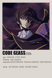 Code Geass By Yasemin Bali In 2021 Anime Printables Minimalist Poster Minimal Poster