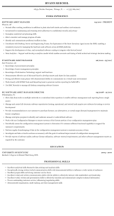 Job description the selected candidate will focuses on the tracking and control of service assets in the it infrastructure and collaborates with configuration analysts to train service asset & configuration management (sacm) staff in sacm principles, processes, and procedures. Software Asset Manager Resume Sample Mintresume