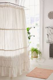 Cute Country Farmhouse Cottage Ruffled Shower Curtain Ad Bathroom Shabby Chic Shower Curtain Shabby Chic Shower Ruffle Shower Curtains