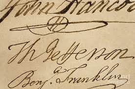 We did not find results for: Signatures Of John Hancock Thomas Jefferson And Benjamin Franklin On Declaration Of Independence Painting By American School