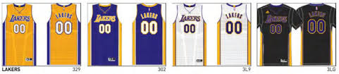The lakers are known for their purple and gold color scheme but after moving from minneapolis to los angeles, the team donned these beautiful blue uniforms for six years. All Lakers Jerseys History Cheaper Than Retail Price Buy Clothing Accessories And Lifestyle Products For Women Men