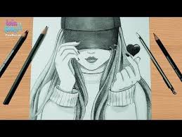 كيفية رسم بنت ترتدي قبعة مع حركة اليد الكورية شرح خطوة بخطوة للمبتدئين -  YouTube | Female sketch, Male sketch, Art