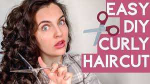 (or if you don't trust yourself to give yourself a real haircut #relatable),. Easy Diy Haircut For Curly Hair Youtube