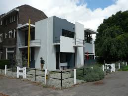 This is a category about rijksmonument number 18329. Haus Schroder Von Gerrit Rietveld De Stijl 1924 Utrecht In Den Niederlanden Architecture Structures Road