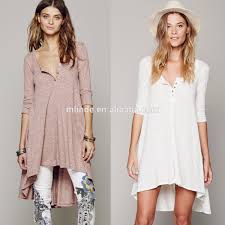 Long T Shirt Dress Womens Back Up Dress Loose Sleeves Solid Cotton V Neck Boho Styles Hippie Chice Vintage Robes Clothing Buy Long T Shirt Dress Womens Solid Cotton V Neck Dress