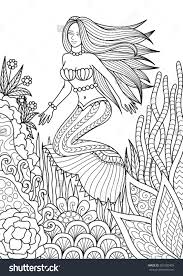 You can now print this beautiful swimming goldfish coloring page or color online for free. Pin On Color Sea Mermaid