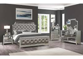 In btb feng shui, we recommend that you place a mirror in a location that allows you to see the door to your room from your bed, which means that you'll have a mirror facing your bed. Harmony Silver Bedroom Set W Mirror Front By Galaxy Furniture