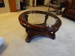 Lihat ide lainnya tentang meja, meja if you are seeking for a cherry coffee table or cherry coffee table set, just take a look our 10 collections of versatile coffee table as well as coffee table. Very Nice Round Cktl Cherry Coffee Table W Glass Top Ne Wichita Whole House Liquidation House Full Of High End Furniture Tv S Household Equip Bid