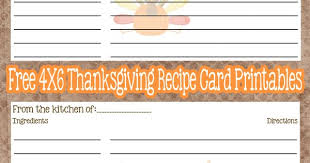 Free Printable Thanksgiving Recipe Cards Recipe Cards Template Printable Recipe Cards Recipe Cards