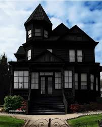 24 9k Likes 218 Comments Logo By Blackveiltattoo Darkartistries On Instagram Dream House Goth Got Gothic House Black House Exterior Victorian Homes