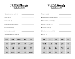All 7 little words puzzle and daily quiz answers, cheats. 7 Little Words For Kids 100 Puzzles Blue Ox Technologies Ltd York Christopher 9781449442002 Amazon Com Books