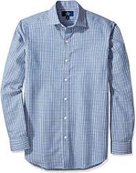 Amazon Brand Buttoned Down Mens Fitted Pattern Dress Shirt Supima Cotton Non Iron
