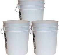 Stackable Five Gallon Plastic Bucket With Lids IML Printing