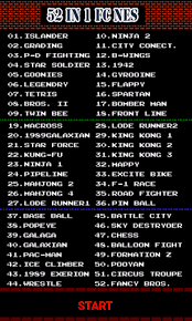 مجموعة nes عبارة عن محاكي nes عالي الجودة لنظام android. Classic Fc Nes Arcade Game Collection 52 In 1
