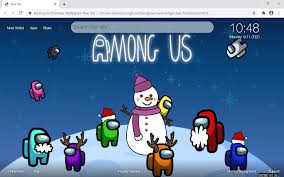 Among Us Christmas Wallpapers New Tab If you're looking for the best cute christmas desktop backgrounds then wallpapertag is the place to be. among us christmas wallpapers new tab
