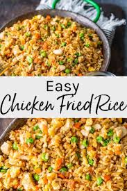 Easy Chicken Fried Rice Recipe Easy Chicken Recipes Video Recipe In 2020 Easy Chicken Fried Rice Recipe Easy Easy Rice Recipes Health Dinner Recipes