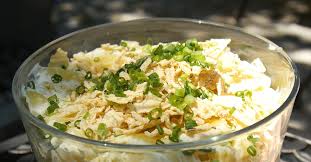 Returning the potatoes to the colander allows them to continue cooling. Sour Cream Onion Potato Salad