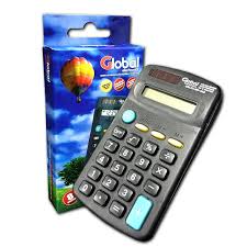 Calculadora de 8 digitos Global Negra de Bolsillo Plastica (CALCU-8D-402)