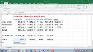 Excel Ch1 Creating A Work Sheet Embedded Chart