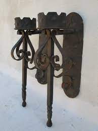 We have a great selection of primitive wrought iron candles holders from which to choose. Pair Of Wrought Iron Medieval Gothic Torch Candle Holder Wall Sconces Medieval Decor Wall Candle Holders Wrought Iron