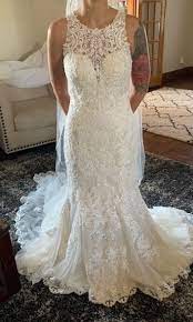 Essense Of Australia D2174iv Wedding Dress New Size 8 1 000 Romantic Wedding Dress Lace Essense Of Australia Wedding Dresses Wedding Dresses