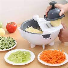 Rallador trituradora de vegetales, 6 en 1 Cortador Manual, rallador de  zanahorias multifuncional para cortar verduras - AliExpress