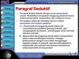 Contoh paragraf deduktif tentang pendidikan bagi orang miskin. Paragraf Deduktif Dan Induktif Ppt Download