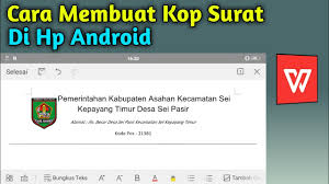 Tambahkan garis dibawah kop sebuah garis, caranya pada tab insert, pilih shapes > line. Tutorial Lengkap Cara Membuat Kop Surat Di Hp Android Youtube