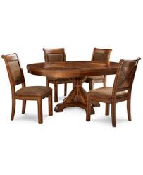 Mandara Round Expandable Furniture 5 Pc Set Round Dining Trestle Table 4 Side Chairs Kitchen Table Settings Round Furniture Furniture