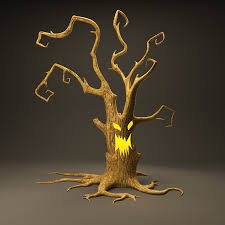 Scary Tree 3d Model In 2020 Scary Fantasy Tree 3d Model