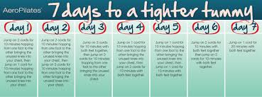 Aeropilates 7 Days To A Tighter Tummy Workout Calendar