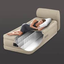Intex Twin 18 Durabeam Ultra Plush Headboard Airbed Mattress With Built In Pump Durabeam Ultra Intex Plush Headboards Intex Headboard