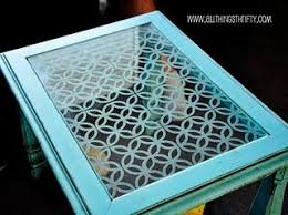 Add Character To Glass Furniture The Easy Way Glass Furniture Vinyl On Glass Table Makeover