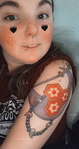 Had some new ink and thought it's about time for a GB tatt. It's not a  screen accurate terror dog as it's part of ongoing japanese demon sleeve  (the top of my