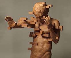 Wood natural finish bulb included: Wood Sculptures By Hsu Tung Han Seem Like Pixelations
