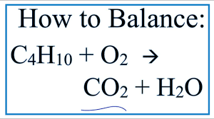 How To Balance C4h10 O2 Co2 H2o Butane Combustion Reaction Youtube