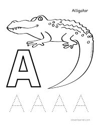 A Is For Alligator Letter A Sound And Coloring Sheet Preschool Kids Worksheets Http Cle Preschool Letters Color Worksheets For Preschool Color Worksheets