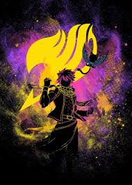 Fire Power Art Poster Print By Donnie Displate In 2021 Fairy Tale Anime Fairy Tail Art Fairy Tail Anime