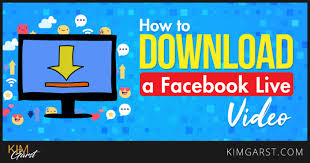 Facebook has many apps some people like to download facebook lite (for mobile, . Step By Step How To Download A Facebook Live Video Your Own And Someone Else S Kim Garst Marketing Strategies That Work