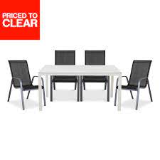 Janeiro Metal 4 Seater Dining Set Dining Dining Set Al Fresco Dining